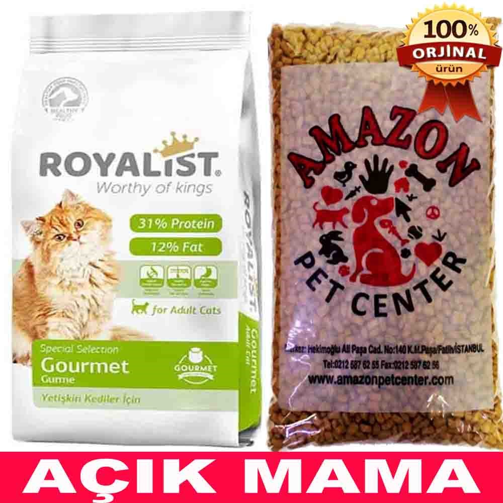 Royalist Gourmet Renkli Taneli Yetişkin Kedi Maması Açık 1 Kg 32132137 Amazon Pet Center