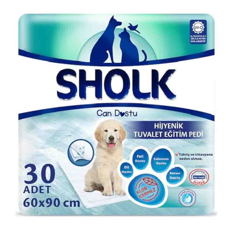 Sholk Hipoalerjenik Köpek Çiş Eğitim Pedi 60 x 90cm (30'lu) 8690536810581 Amazon Pet Center