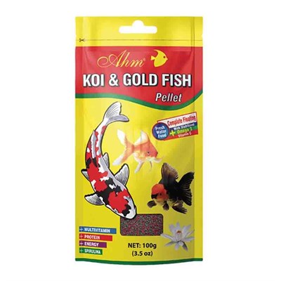 Ahm Koi Goldfish Pellet Japon Balıkları İçin Yem 100 gr  8699375333244 Amazon Pet Center