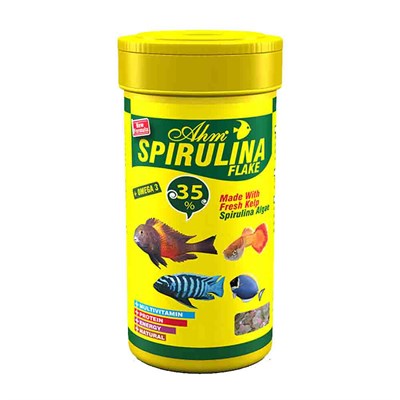 AHM Spirulina Max Flake Food 100 ml 8699375332131 Amazon Pet Center