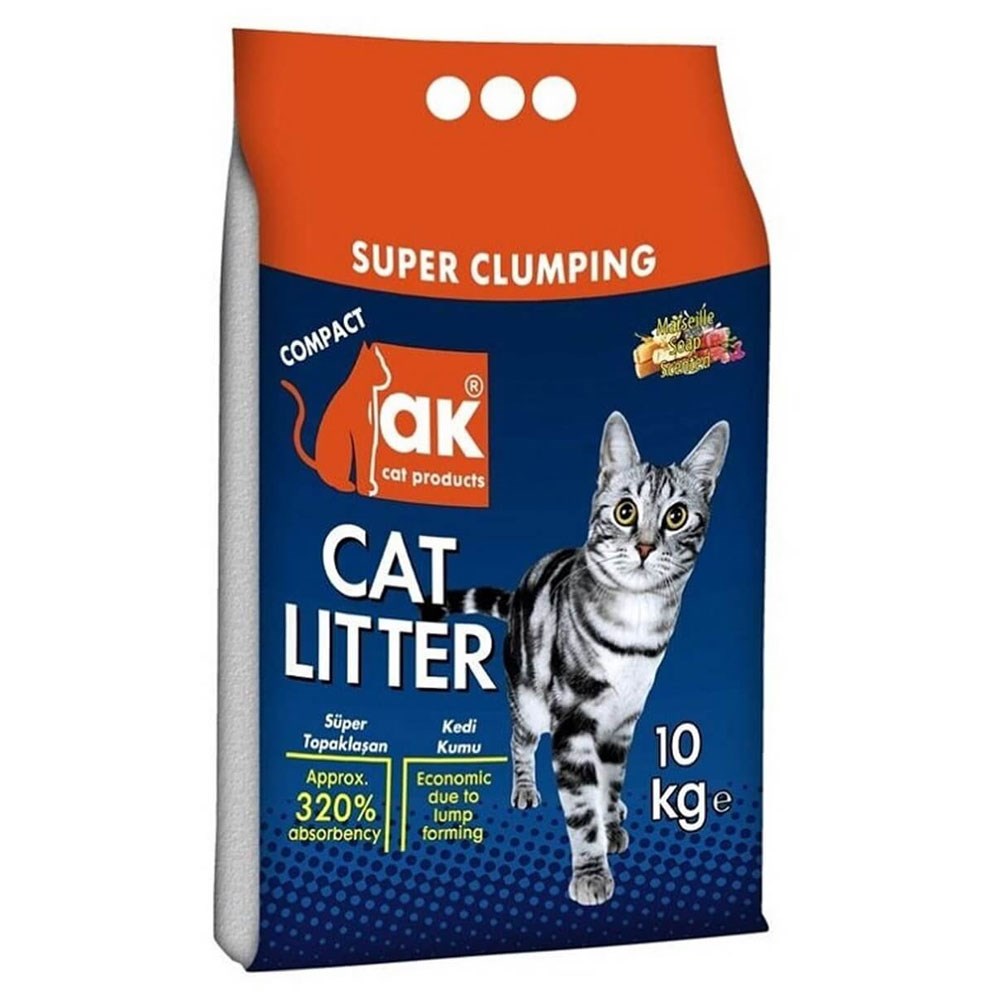 Akkum İnce Taneli Marsilya Sabunu Kokulu Kedi Kumu 10 Kg 8697449310030 Amazon Pet Center