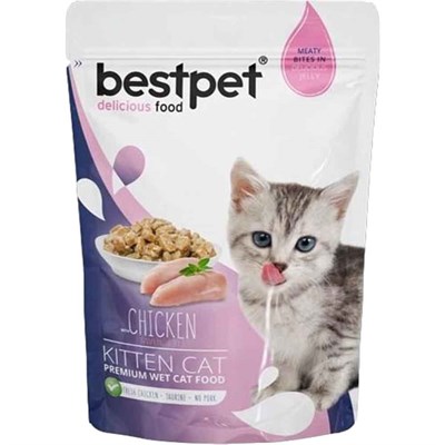 Bestpet Kitten Jelly Tavuklu Yavru Kedi Yaş Maması 85 GR 8681465602491 Best Pet Yetişkin Kedi Konserve Mamaları Amazon Pet Center