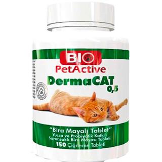 Bio PetActive DermaCAT 0,5 Kedi Sarmisakli Maya 150 Tablet 8698931093004 Amazon Pet Center