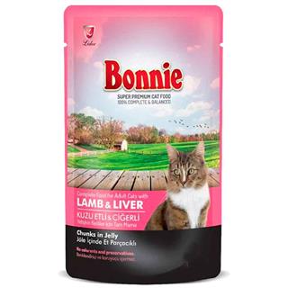 Bonnie Kuzu Etli Ciğerli Pouch Kedi Maması 100 gr 8698995007030 Amazon Pet Center