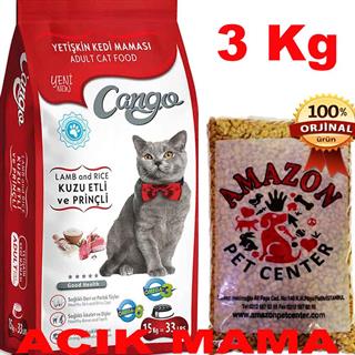 Cango Kedi Maması Kuzu Etli Açık 3 Kg 32136647 Amazon Pet Center