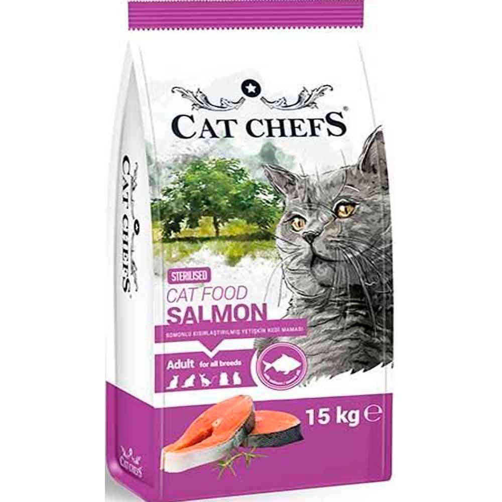 Cat Chefs Somonlu Kısırlaştırılmış Kedi Maması 15 Kg 8699004231064 Amazon Pet Center