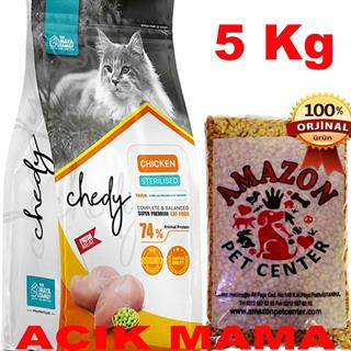 Chedy Tavuklu Kısır Kedi Maması Açık 5 Kg 32136487 Amazon Pet Center