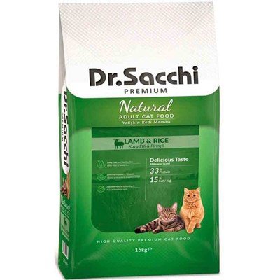 Dr Sacchi Kuzu Etli Kedi Maması 15 Kg 8690286589935 Dr Sacchi Yetişkin Kedi Mamaları Amazon Pet Center