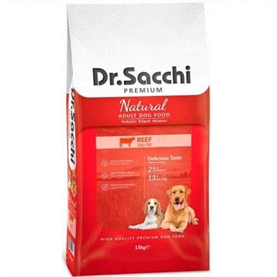 Dr.Sacchi Sığır Etli Köpek Maması 15 Kg 8690286590047 Dr Sacchi Yetişkin Köpek Mamaları Amazon Pet Center