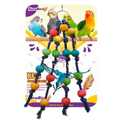 Euro Bird Kuş Oyuncağı İpli Boncuk KY77 8681144136361 Euro Bird Kuş Oyuncakları Amazon Pet Center