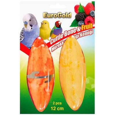 Eurogold Mürekkep Balığı Kemiği Meyve aromalı 12 cm 2 li 8681144130338 Euro Gold Kuş Gaga Taşları Amazon Pet Center
