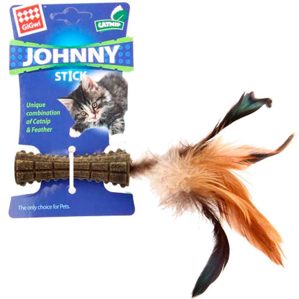 Gigwi Kedi Oyuncağı Johnny Stick Catnipli Doğal Kahverengi Tek Tüylü 846295070690 Amazon Pet Center