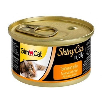 Gimcat Shiny Cat Jel İçinde Ton Balıklı ve Tavuklu Konserve 70 gr 4002064413105 Gimpet Yetişkin Kedi Konserve Mamaları Amazon Pet Center