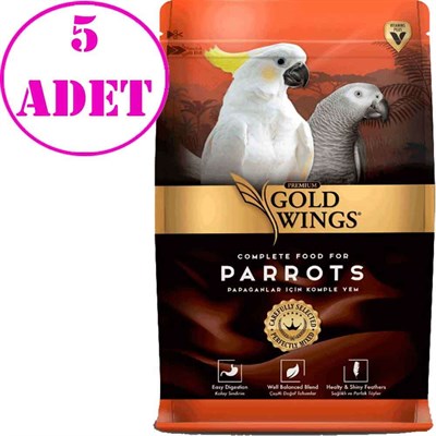 Gold Wings Premium Papağan Yemi 750gr 5 Adet 32108408 Gold Wings Premium Papağan Yemleri Amazon Pet Center