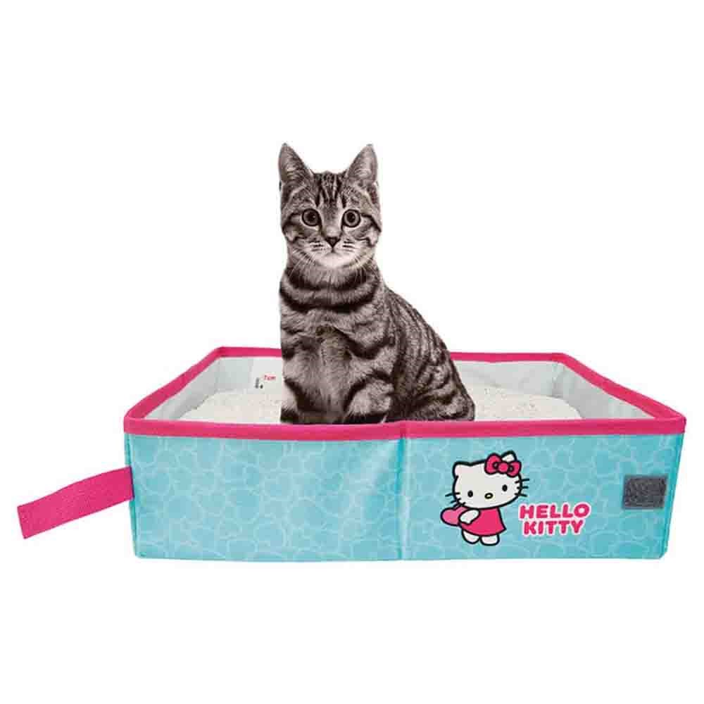 Hello Kitty Katlanabilir Seyahat Kedi Tuvaleti Turkuaz 8680122864531 Amazon Pet Center