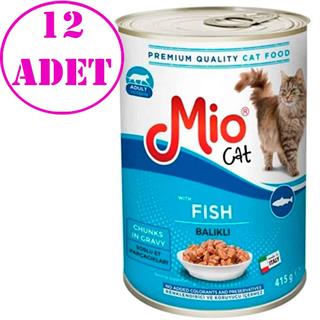 Mio Balıklı Yetişkin Kedi Konservesi 415 Gr 12 AD 32108989 Amazon Pet Center
