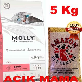 Molly Karidesli Somonlu Kedi Maması Açık 5 Kg 32136333 Amazon Pet Center