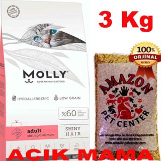 Molly Karidesli Somonlu Kedi Maması Açık 3 Kg 32136326 Amazon Pet Center