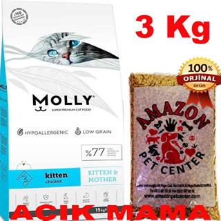 Molly Kitten Tavuklu Yavru Kedi Maması Açık 3 Kg 32136142 Amazon Pet Center