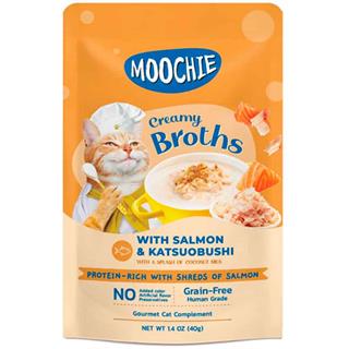 Moochie Kedi Çorbası Parça Salmon Katsuobushi Tahılsız 40 Gr 8859710201946 Amazon Pet Center