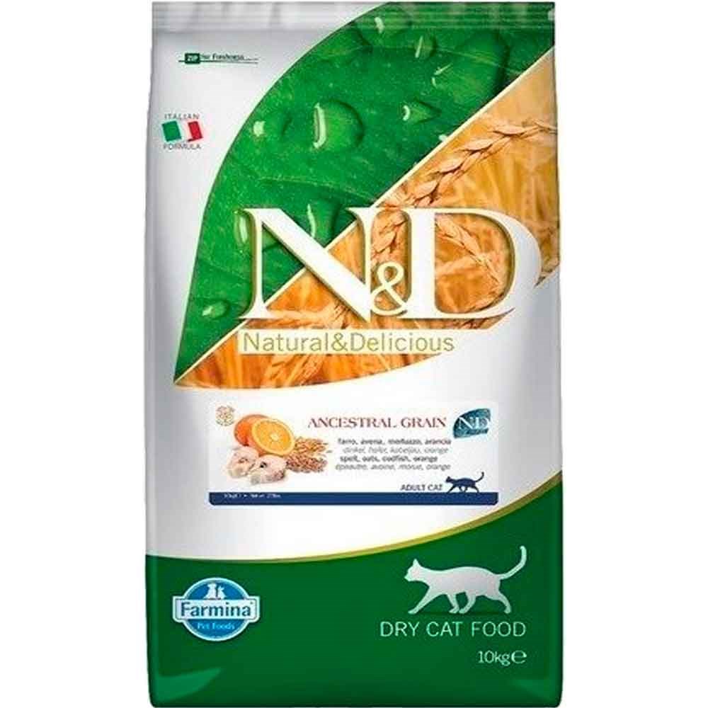 N&D Kedi Maması Düşük Tahıllı Balıklı Portakallı 10 Kg 8010276036889 Amazon Pet Center