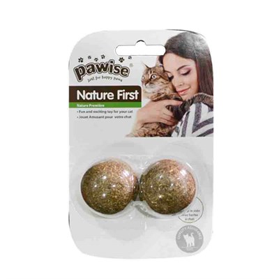 Pawise 2'li Catnip Topu Kedi Oyuncağı 3,5 cm 8886467583063 Pawise Kedi Oyuncakları Amazon Pet Center