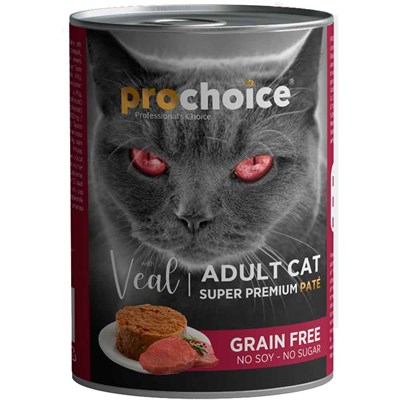 Pro Choice Dana Etli Tahılsız Ezme Yetişkin Kedi Konservesi 400 Gr 8681465602972 Pro Choice Yetişkin Kedi Konserve Mamaları Amazon Pet Center