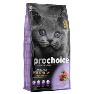 Prochoice Pro 38 Kuzulu ve Pirinçli Yavru Kedi Maması 2 kg 8681465601074 Pro Choice Yavru Kedi Mamaları Amazon Pet Center