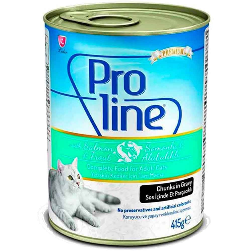 ProLine Somonlu Alabalıklı Kedi Konservesi 415 Gr 8698995025041 Amazon Pet Center