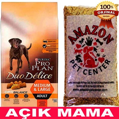 Proplan Duo Delice Parça Etli Köpek Maması Açık 1 Kg 32102543 Pro Plan Açık Köpek Maması Amazon Pet Center