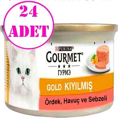 Proplan Gourmet Kıyılmış Ördekli Havuçlu Kedi Konservesi 85 gr 24 Ad 32120783 Gourmet Yetişkin Kedi Konserve Mamaları Amazon Pet Center