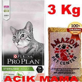 Proplan Sterilised Somonlu Açık Kedi Maması 3 Kg 32116984 Amazon Pet Center