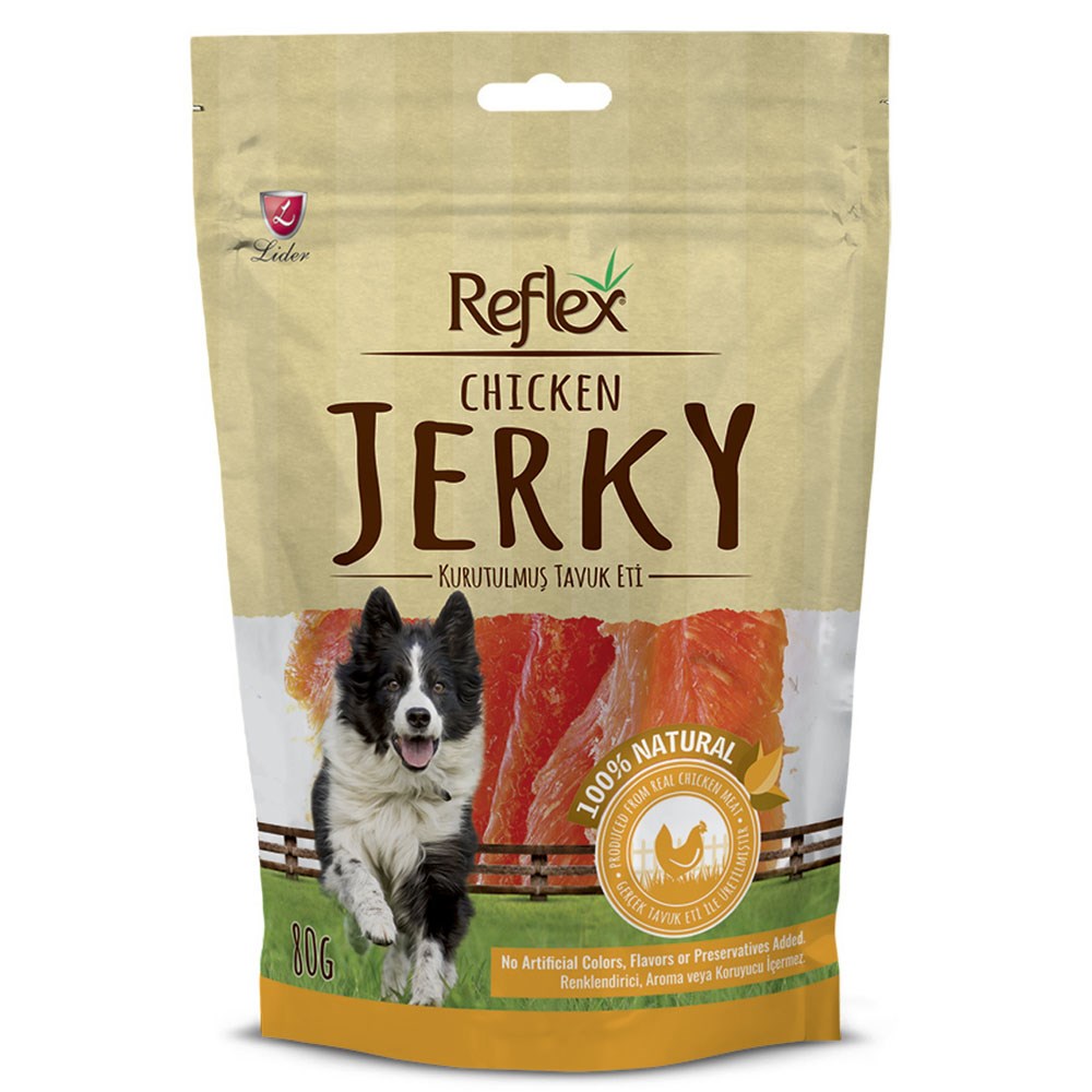 Reflex Chicken Jerky Tavuk Fileto Doğal Köpek Ödülü 80 gr 8698995003032 Amazon Pet Center