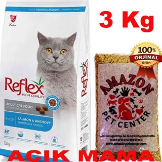 Reflex Hamsili Kedi Maması Açık 3 Kg 32135930 Amazon Pet Center