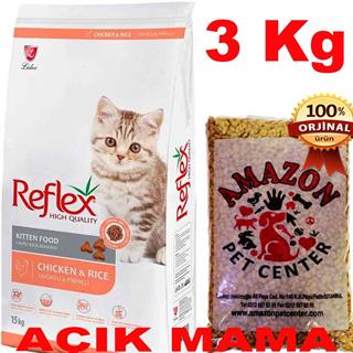 Reflex Kitten Tavuklu Yavru Kedi Maması Açık 3 Kg 32117356 Amazon Pet Center