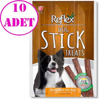 Reflex Köpek Dana Etli Cubuk Ödül 3 X 11 Gr 10 AD 32123661 Reflex Köpek Lezzet Ödülleri Amazon Pet Center