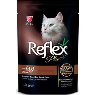 Reflex Plus Pouch Parça Etli Biftekli Kedi Konservesi 100 Gr 8698995012409 Amazon Pet Center