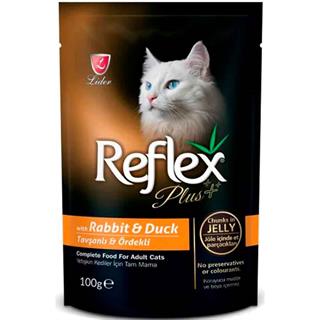 Reflex Plus Pouch Tavşan ve Ördekli Yetişkin Kedi Konservesi 100 Gr 8698995012461 Amazon Pet Center