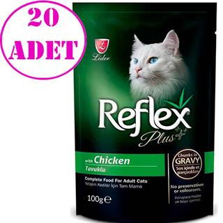 Reflex Plus Tavuklu Kedi Konservesi 100 Gr 20 AD 32128093 Amazon Pet Center