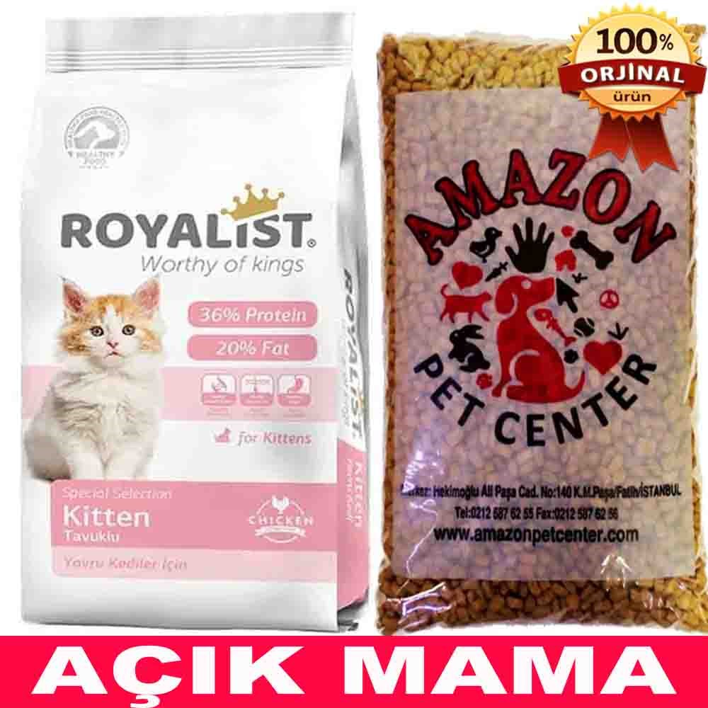 Royalist Kitten Tavuklu Yavru Kedi Maması Açık 1 Kg 32132120 Amazon Pet Center
