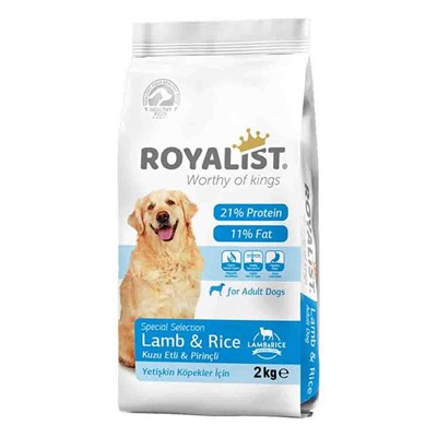 Royalist Kuzu Etli ve Pirinçli Yetişkin Köpek Maması 3 Kg 8682291402262 Amazon Pet Center