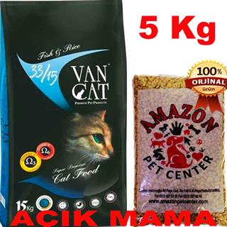 Vancat Balıklı Kedi Maması Açık 5 Kg 32136739 Amazon Pet Center