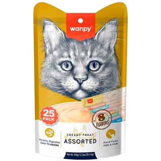 Wanpy Karışık Sıvı Kedi Ödülü 25 X 14 gr 8681299609222 Amazon Pet Center