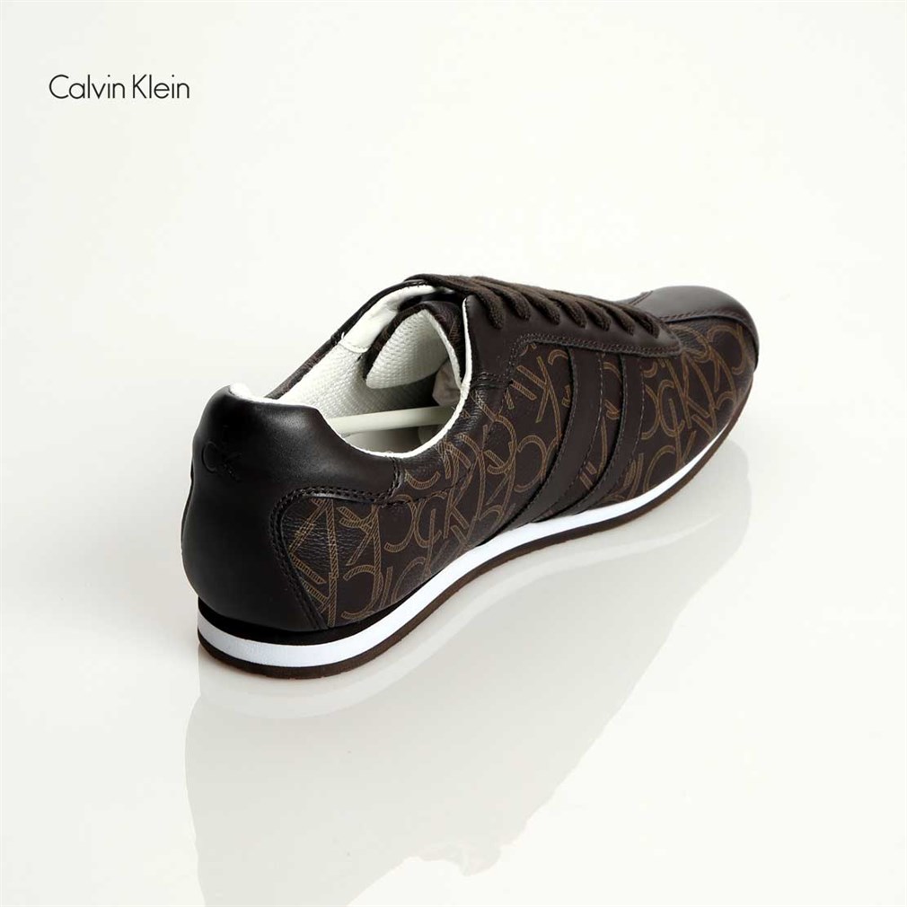 Calvin Klein Erkek Sneaker Kauçuk Taban O11082 BRB CK GEORGE  ICONOGRAM-SMOOTH RUBBER BROWN-BROWN | Marka Park