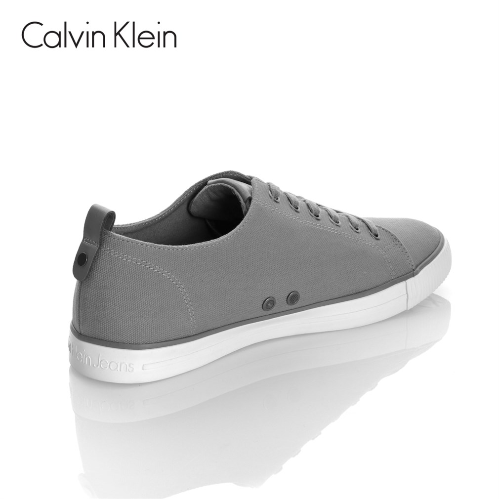 Calvin Klein Erkek Keten Ayakkabı Kauçuk Taban S0369 - GRY ARNOLD CANVAS  GREY | Marka Park
