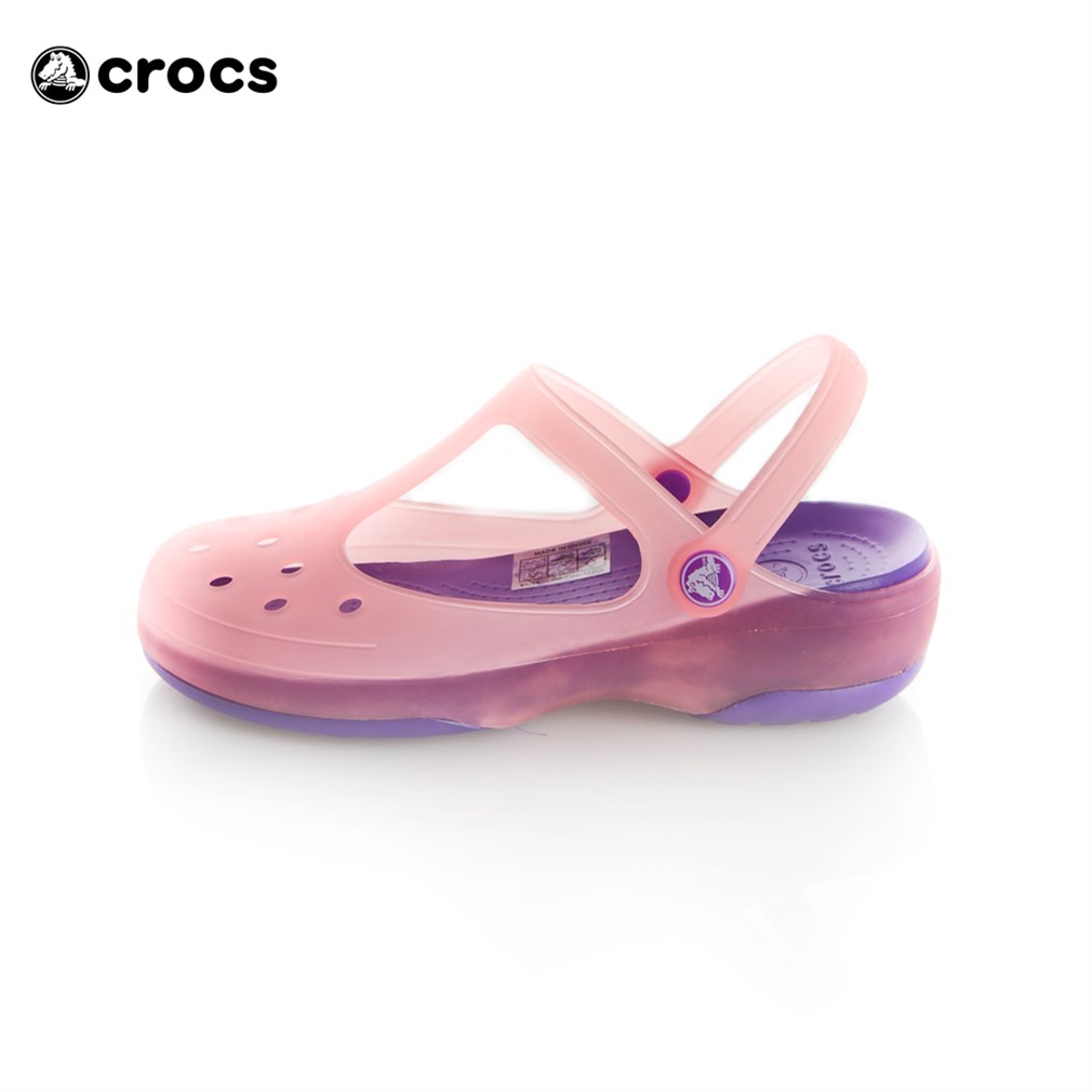 Crocs Kadın Sandalet Kauçuk Taban P022538-6DS CARLIE MARY JANE - CORAL-NEON  PURPLE | Marka Park