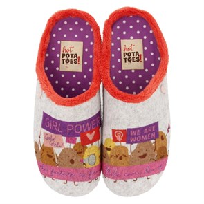 Kadın Ev Terlik 64628-P EITZING HOT POTATOES HOME- Slipper Grey