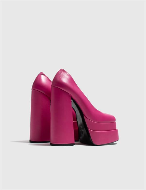 Hyman Fuchsia Leather Women's Pump