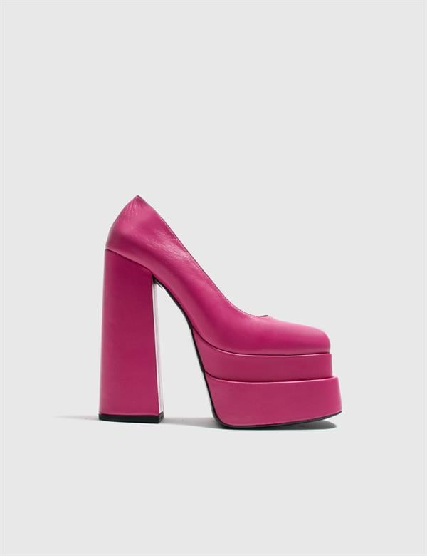 Hyman Fuchsia Leather Women's Pump