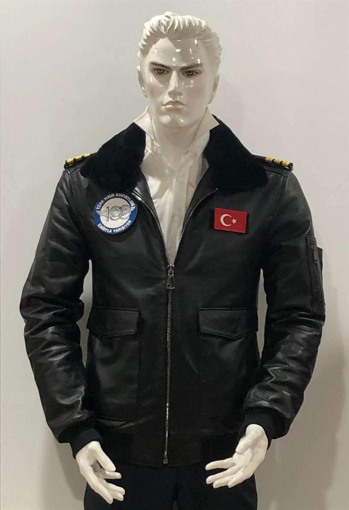 Pilot Deri Ceket/Mont